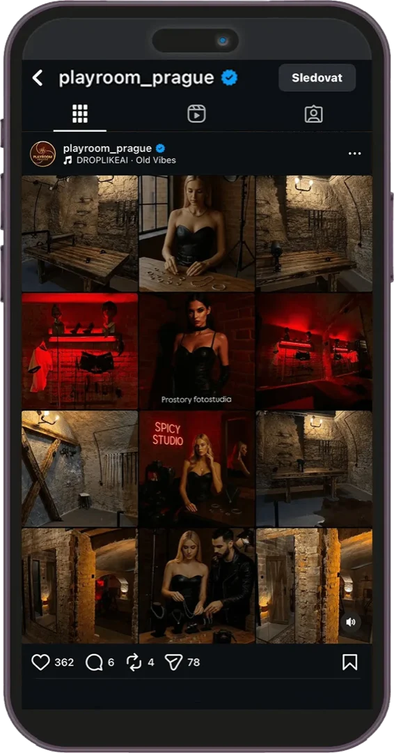 Instagram Playroom Prague pod naší správou