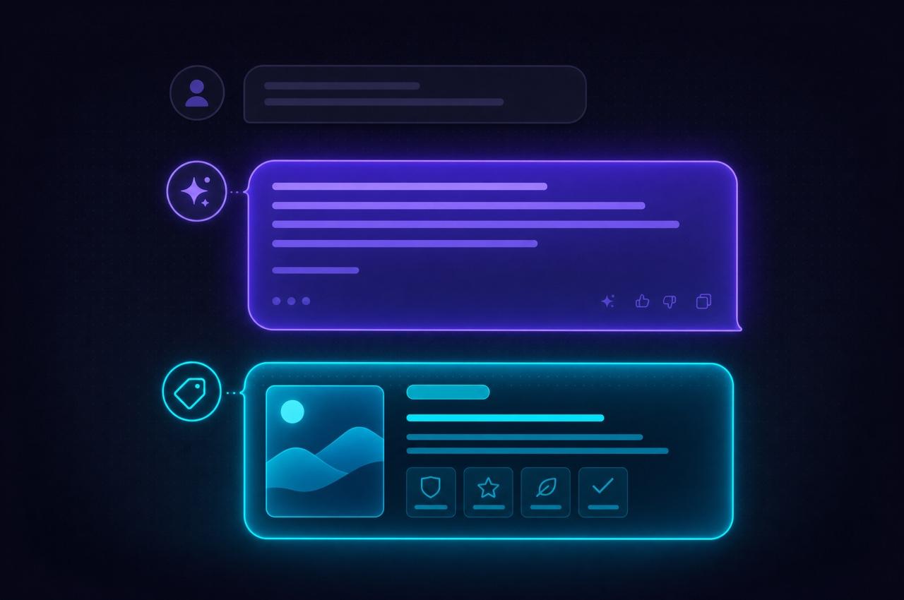ChatGPT ads in Czechia: a sponsored card below an AI answer